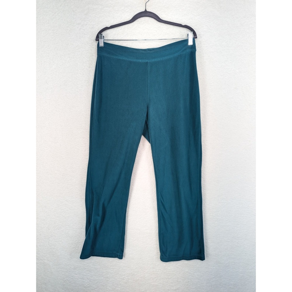 Vintage LL Bean Fleece Sweatpants Men's Turquoise Elastic Waist M Reg